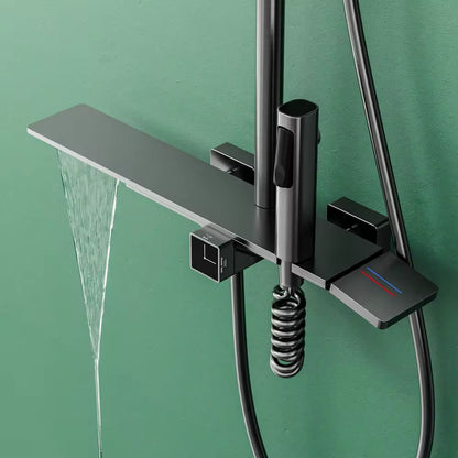 sistema de ducha de ahorro de agua de estilo moderno