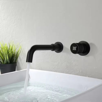 Grifo de baño Acqua para la pared con pantalla de temperatura