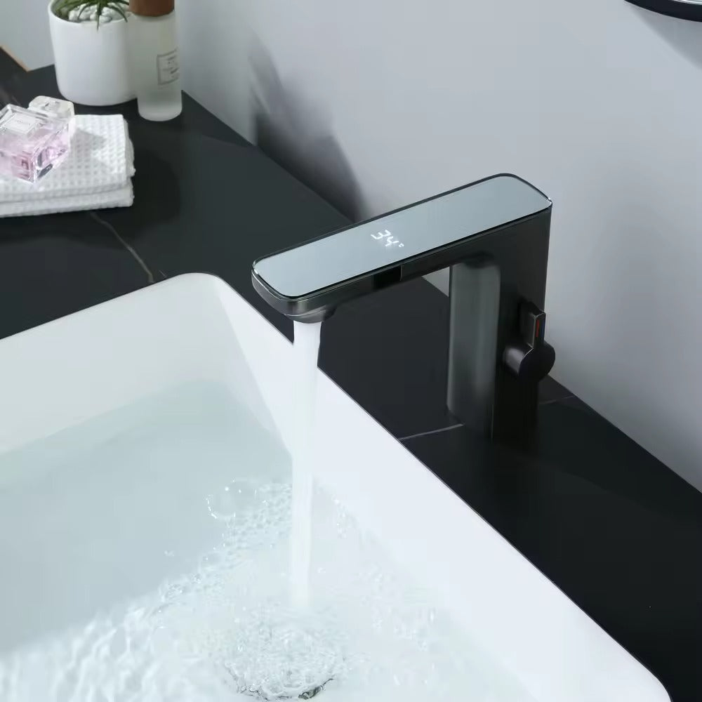 Grifo de baño Acqua con pantalla de temperatura con sensor