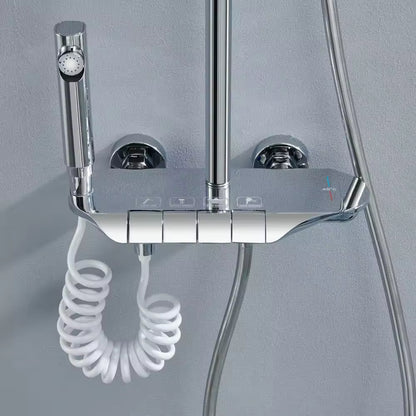 Sistema de ducha termostático Acqua con indicador de temperatura y 4 modos de salida de agua