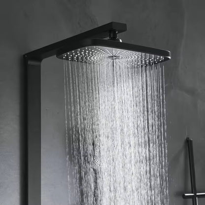 Sistema de ducha Acqua negro mate con 3 modos de salida de agua