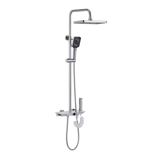 Acqua thermostatic shower system with temperature display