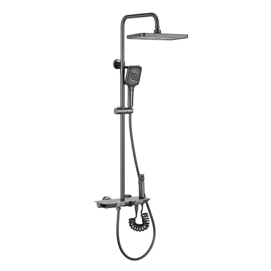 Acquacon shower system with temperature indicator and 4 water outlet modes