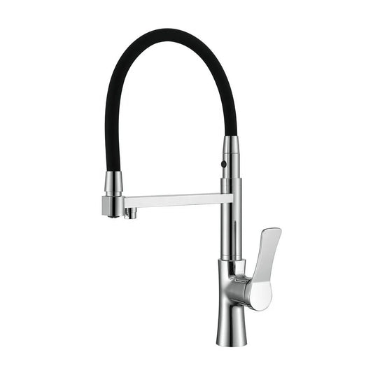 Flexible Acqua Stainless Steel and Brass Pull-Out Faucet